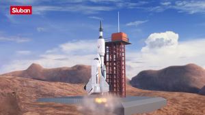 Sluban Brick Pesawat Luar Angkasa Space Shuttle M38-B0736