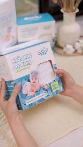 Thùng 03 hộp khăn vải khô đa năng cao cấp cho bé Ecobi hộp 180 tờ 300g không mùi không parabens