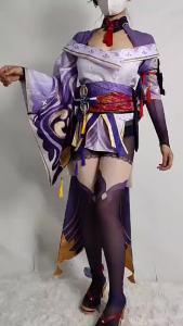 Genshin Impact Raiden Shogun Cosplay Costume Baal Cosplay Outfit Full Set Halloween Party Clothes For Women