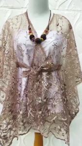 Outer Brukat Kebaya Baju Brokat Pesta Kondangan Kerut Depan Crop Pisahan Broklat Kekinian Seragam Bridesmaid Outfit Atasan Wanita Kebaya Modern Crop Kondangan Pesta Baju Couple X7M7