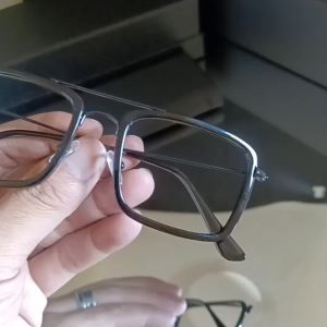 Kacamata Minus Pria Bluecromic Gaya Retro Aviator Pilot Optik Asli Ori