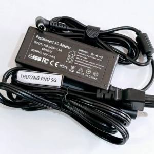 Adapter DC 14V - 4A (56W) / Đầu Kim tròn: 6.5mm x 4.4mm cho LCD như LG Samsung