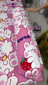 ปลอกหมอนข้าง ขนาดมาตรฐาน ลายการ์ตูนน่ารัก ผ้าCOTTON อย่างดี สีไม่ตก ไม่เป็นขุ่ย