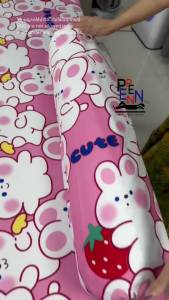 ปลอกหมอนข้าง ขนาดมาตรฐาน ลายดอกไม้ COTTON สีไม่ตก ไม่เป็นขุ่ย