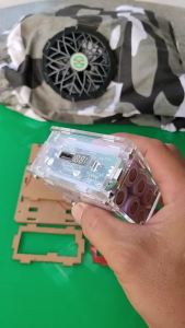 Box sạc Mica áo điều hoà 6 cell pin 18650 ( 2 hàng 3cell ) thay thế pin Lipo.