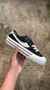 SEPATU COMPASS RETROGRADE WHITE BLUE & BLACK LOW/COD/Best Seller