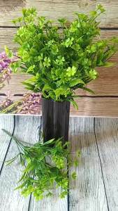 Combo 5 Cành hoa lá điểm cỏ 4 lá VI095 (nhựa cao 32 cm) hoa giả trang trí