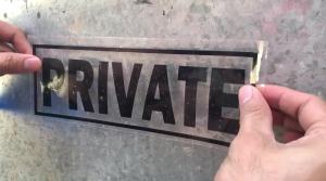 Not for Hire sticker Family Use sticker Private sticker Service sticker Decals For Car