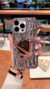 MOR Case iPhone X XS XR 11 12 13 14 15 Pro Max Casing Fashion Luxury Creative Phone Make Up Embossed Rock Wrinkled Shockproof Premium