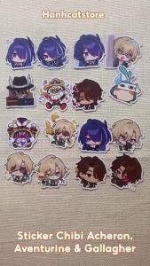 [Honkai Star Rail] Sticker Acheron Aventurine và Gallagher (16 hình)