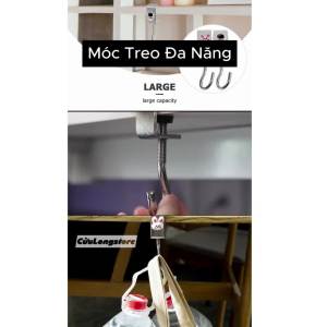 Móc Treo Đồ Chịu Lực 100kg di động tháo lắp gắn cạnh bàn đa năng tiết kiệm không gian