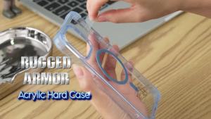 Acrylic Shockproof Magnetic Wireless Charging Phone Case