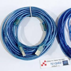 Cáp máy In 2.0 dài 1.5m / 3m / 5m / 10m (Chuẩn USB 2.0 màu Xanh hoặc Xám)