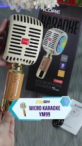 Micro Karaoke kèm loa Bluetooth iCore YM99 - Hàng Chính Hãng