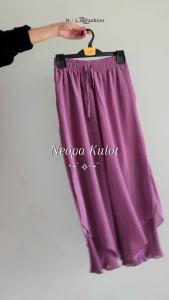 Celana Kulot Neoya Korean Style Dusty Pink All Size