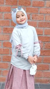 HOOFLA - NAURA - Setelan Blouse Celana Rok Anak Perempuan Muslimah