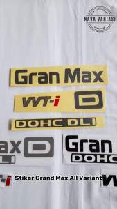Stiker Gran Max Dohc DLI VVT-I & Stiker Body Mobil Grand Max Silver