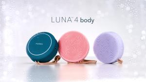 FOREO LUNA 4 Body Massage Body Brush - Whole Body Cleanser & Exfoliator | Exfoliating Body Scrubber | 100% Waterproof | USB-Rechargeable