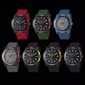 Jam Tangan Pria Digitec Neon Stainless Steel DN 5181 T Abu Analog Strap Karet