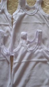 PAKET 6PCS KAOS DALAM SINGLET PUTIH ANAK LAKI-LAKI DAN PEREMPUAN WARNA PUTIH USIA 1-12 TAHUN