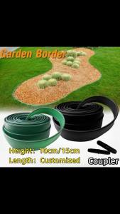 10cm 15cm Saverstore Root Barrier Garden Grass Edging Fence Belt Border Garden Lawn Greening Belt Plastic Garden Fence 草坪隔根带