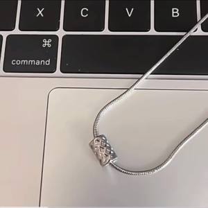 🇲🇾ZEMME🇲🇾 Mini Scroll Necklace Minimalist Simple Necklace for Men Rantai Lelaki 罗网项链吊坠