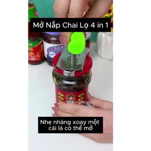 Mở Nắp Hộp Chai Lọ thuỷ tinh nhanh chóng kích thước lớn nhỏ đa năng tiết kiệm sức