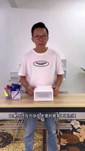 COLOGO 🥇 Ready Stock Transparent Drawer Storage Boxes - Multifunction Dust-Proof Storage Box with Groove Design - Easy to Install and Clean - Space Saving - Hidden Buckle Design - PP Polypropylene Material for Health and Hygiene