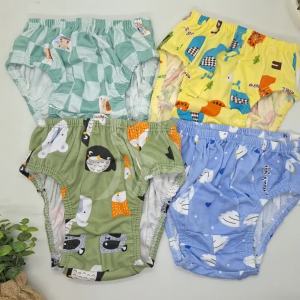 ISWA 6pcs 3pc Celana Dalam Anak Velvet Libby Karakter Laki Laki & Perempuan Usia 1 Tahun - 6 Tahun