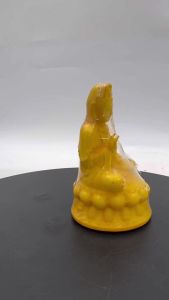 Chop Tan Lam Hin Yellow GuanYin 陈南兴 全莲观音 仿二度锦雕 4寸