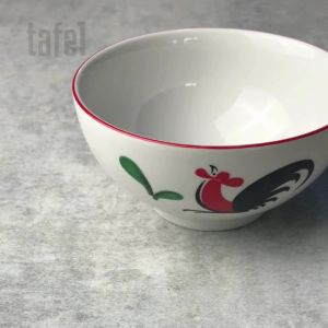 KOPIN Mangkok Ayam Jago Standard 14.5 cm Isi 1