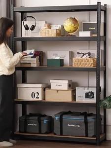 Sunfay Home Rak Besi 5/6 susun Rak besi siku lubang Rak gudang Rak barang Rak Buku Rak Dapur Rak Susun Serbaguna