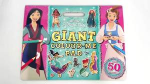 Disney Princess Colouring Pad Giant Colouring Book With 50+ Stickers