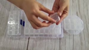 Multi-size Plastic Clear Storage Box - Storage Container For Jewelry / Desktop Organizer Case For Nail Rhinestone Art Crafts Necklace Earrings Rings Beads