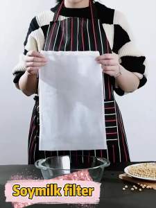 100 Micron Nylon Kitchen Food Strainer - Reusable Fine Mesh Almond Soy Milk Filter Bag - All Purpose Strainer For Filtering Wine Dregs Enzymes Honey Vegetable Juice