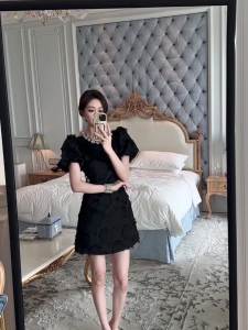 ZYHT EraVogue Váy nữ Váy đen Váy tay phồng Váy chữ A váy công sở váy cao cấp váy cổ điển váy sự kiện váy dự tiệc váy dạ hội 20660