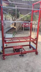 แท่นยกนั่งร้านไฟฟ้า นั่งร้าน Electric scaffolding นั่งร้านไฟฟ้า นั่งร้านพับได้ ลิฟท์ไฟฟ้ารีโมทคอนโทรลไร้สายมอเตอร์กำลังสูงรับน้ำหนักได้ 500กก