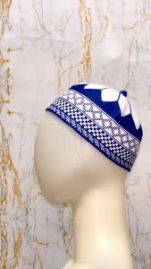 Peci Rajut Motif Rumin Ukuran Dewasa Bahan Semi katun Baceno