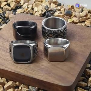 Celtic Triangle Casting Titanium Steel Ring: A Personalized Choice for Men