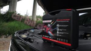 Jump Start รถยนต์ 12v 98000mAh จั๊มสตาร์ท ชุดจั้มสตาร์ท พร้อมปั๊มลม + USB 4 พอร์ท หน้าจอ ดิจิตอล