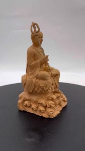 Chop Tan Lam Hin DiZangWang 陈南兴 新体坐山水地藏王 珍珠漆 3.6寸