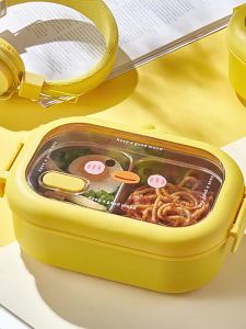 304 Stainless Steel Rabbit B Duck Thermos Thermal Lunch Box Kid Adult Bunny Bento Boxes Dinnerware