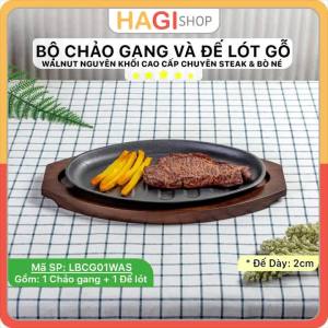 Đế Lót Nồi / Đế Lót Chảo Gang Đen Bầu Dục Giữ Nhiệt Bằng Gỗ Màu Walnut / Óc Chó Nguyên Khối Có Tay Nắm Chắc Chắn Không Nứt Chuyên Sử Dụng Để Phục Vụ Nhà Hàng Món Ăn Bò Né Beefsteak Phong Cách Thanh Lịch Và Tiện Dụng