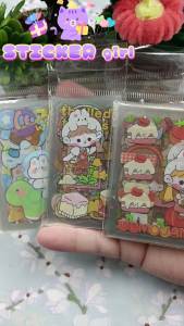 ⭐สติ๊กเกอร์ลายการ์ตูน⭐พลาสติกใส 📌คละลายตามแบบ✅พร้อมส่งในไทย สติกเกอร์ ตกแต่งDIY stikker ราคาส่ง