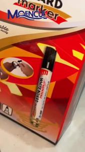 1 Pack - 12 Pcs Spidol White Board Montana Mw-12 - Spidol Hitam - Spidol Isi Ulang - Moencul