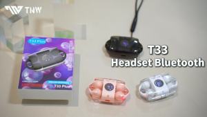 TNW T33 Headset Bluetooth Full Super Bass Jernih Tws Wireless Bluetooth Original Asli Type C 5.3 Gaming Earphone Blootooth Dual Mic Noise Reduction Hifi Waterproof