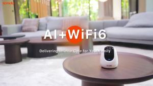Tenda CP3 Pro AI+Wifi 6 3MP Indoor Pan Tilt Wifi Camera for Home Security | Human/Pet/Crying Detection | One Touch Call