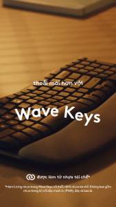 Bàn phím không dây công thái học Logitech Wave Keys - Kết nối Bluetooth Gác tay Windows MacOs