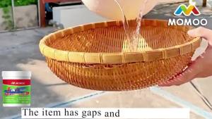 💥1KG with brush 💥MO Super Transparent Waterproof Sealant Glue Invisible Adhesive repair Bubong Cement Wall Tile Plywood Wall Cracks Roof Cracks Concrete Watertight Waterproof Paint Without Leakage Wall Cement Sealant