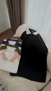 Áo Thun Polo Nam DARUS Raplan Vải Cotton Cá Sấu Interlock Cao Cấp Xuất Xịn Đẹp Trơn Phối Tay Vai Áo Trắng Đen Nâu NATO